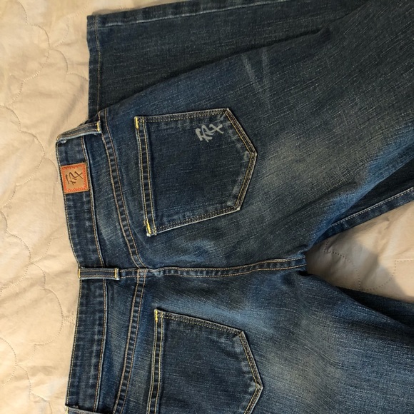 FRX low rise boot cut jeans medium blue wash - Picture 4 of 9